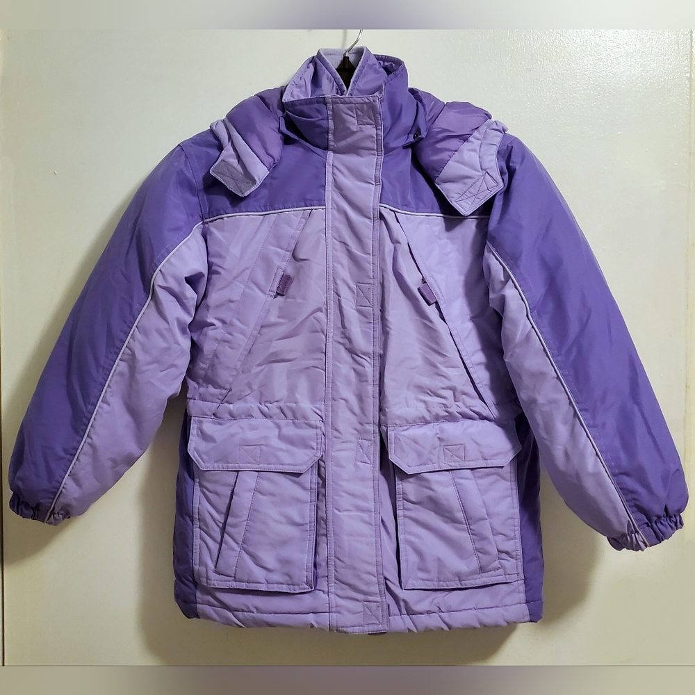 Y2K Chill Stoppers Girls' Light Purple 3-in-1 Jacket, Pre-Owned Condition